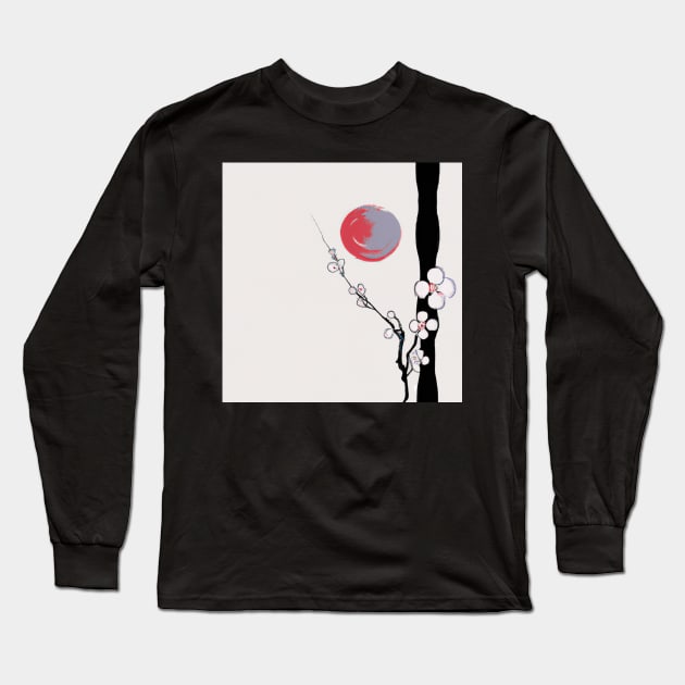 Cherry Blossom Long Sleeve T-Shirt by Delta Zero Seven